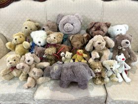Box of Teddy Bears, including Gund, assorted Russ, all shapes and sizes and colours. Lovely