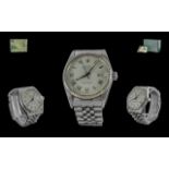 Rolex Oyster Perpetual Datejust Gents Stainless Steel Chronometer Automatic Wrist Watch, model no.