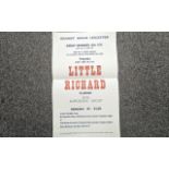Little Richard Show - Original UK 1971 Poster At Granby Halls, Leicester. Size 15'' x 9''.