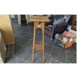 Oak Jardiniere / Plant Stand - Height 38''