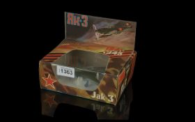 A Russian Die-Cast Model Jak-3, air fighter model. Scale 1:72, made in USSR.