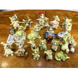 Box of 18 'Whimsical World of Pocket Dragons', assorted dragon figures.