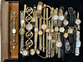 A Collection of Ladies Wristwatches, to include Rotary, Seiko, Accurist, Seksy, Ingersoll, Pulsar,