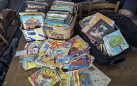 Large Quantity of Books, Annuals & Magazines, to include Asterix, Beano, football related and