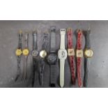 Collection of Wristwatches, comprising nine fashion watches of assorted designs.