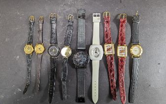 Collection of Wristwatches, comprising nine fashion watches of assorted designs.