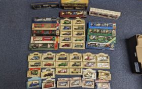 Collection of Die Cast Models in two banana boxes, containing approx. 47 blister packed models,