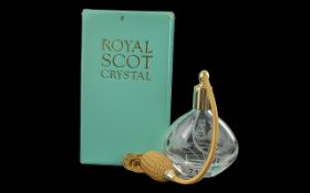 Royal Scot Crystal Perfume Atomiser to C