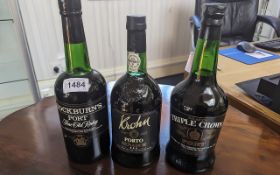 Three Bottles of Port, comprising Triple