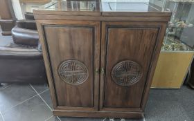 Chinese Style Cherrywood Drinks Cabinet,