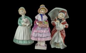 Royal Doulton Three Early Hand Painted F