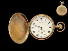 Gold Plated Pocket Watch, as found.