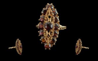 Ladies - Pleasing 18ct Gold Ruby Set Boa