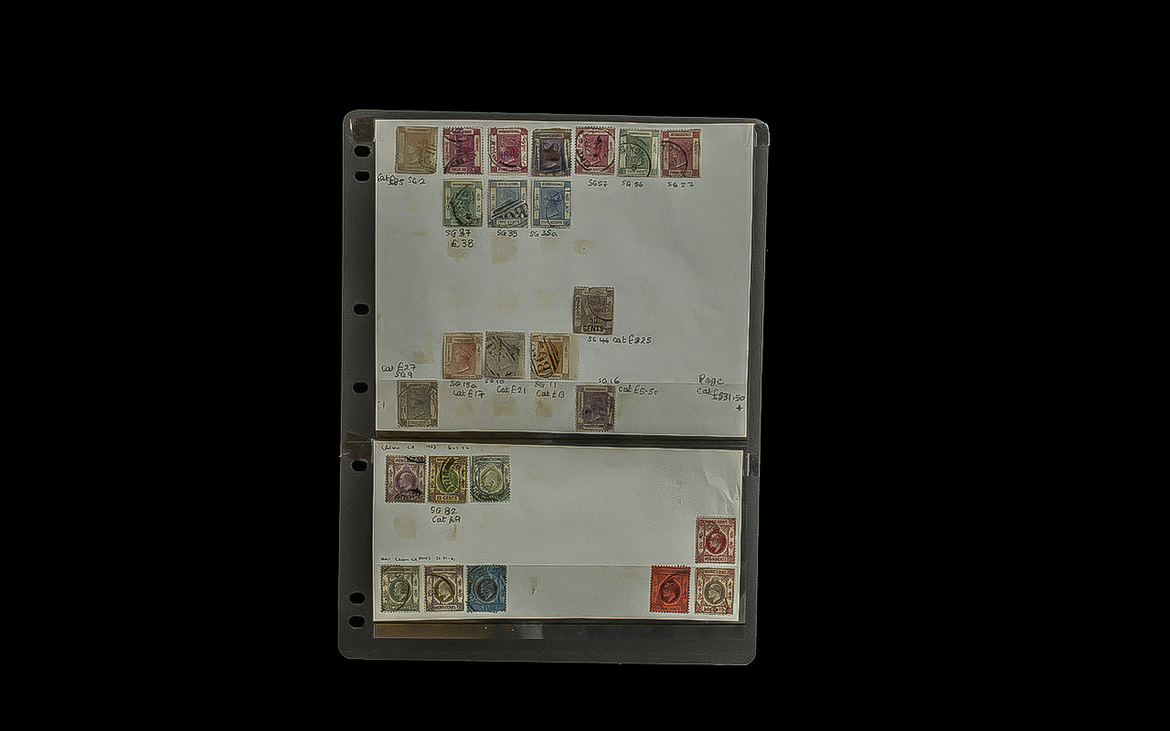 Stamps Interest - Hong Kong Used Col'n From 1862 Upto 1988 On Sheets On Hagners For Presentation