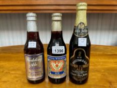 Three Vintage Bottles of Commemorative Ale, comprising two Royal Wedding 29th July 1981, Charles &
