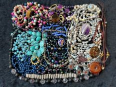 Costume Jewellery. large collection of costume jewellery. needs a good sort.