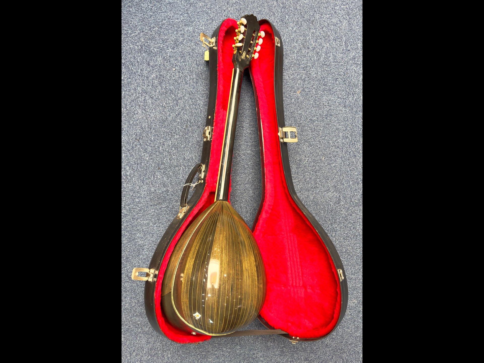 Greek Bazouki Made by Ideal, in original fitted case. Highly decorative, eight strings. Length - Image 2 of 4