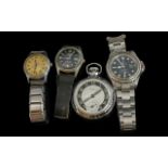 Collection of Gents Watches and Pocket Watches. 4 time pieces in total, oris etc.