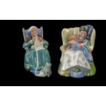 Royal Doulton Pair of Hand Painted Figures ( 2 ) Comprises 1/ Sweet Dreams, HN2380. Designer M.