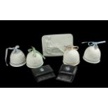 Four Lladro Christmas Bells, comprising Fall Bell, Winter Bell, Summer Bell, 1993 Christmas Bell,