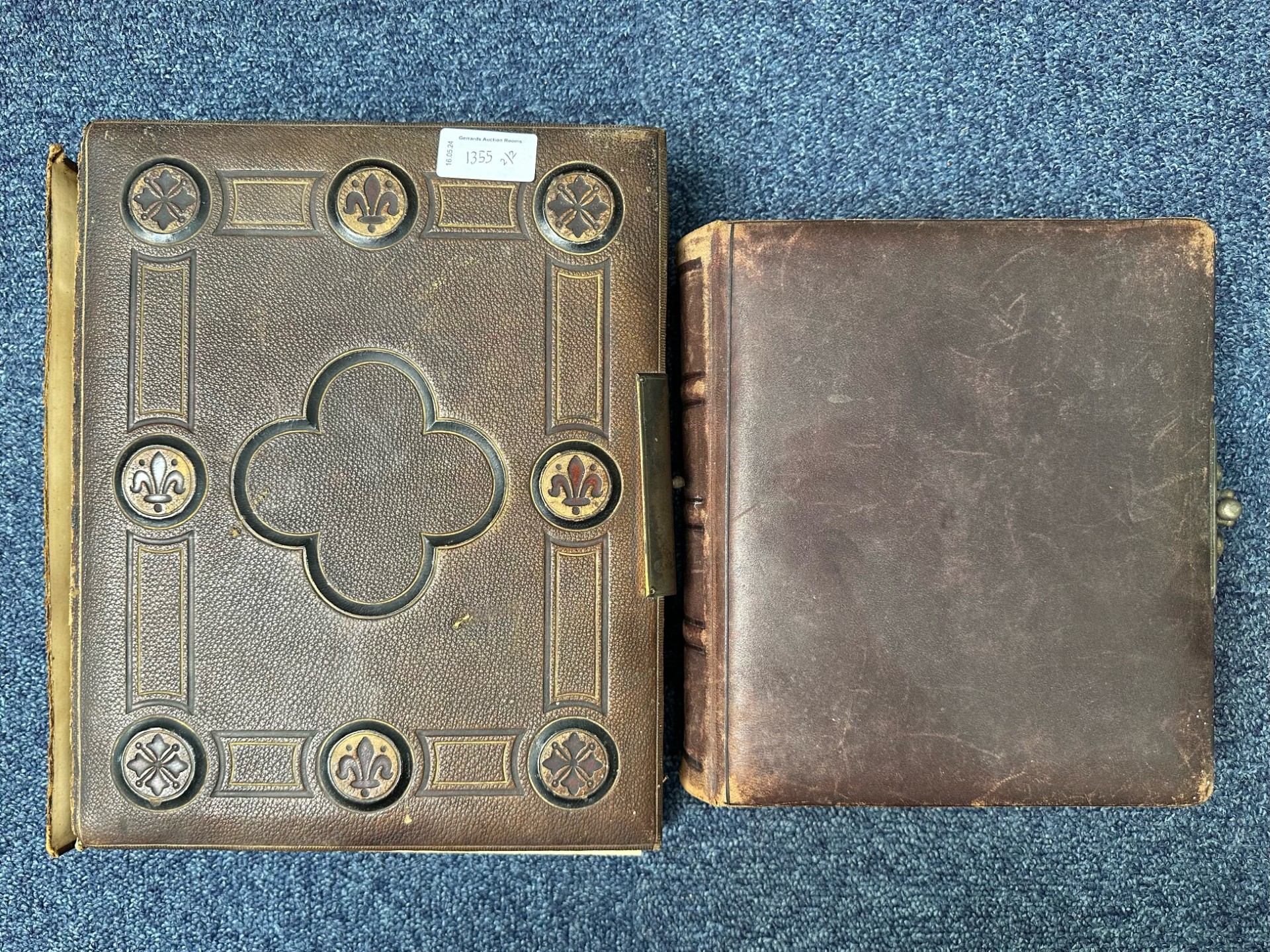 Two Carte-de-Visite Albums, leather cased, comprising family photographs, including wartime, - Image 4 of 4