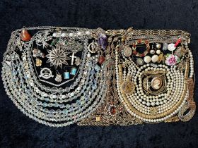 Collection of Quality Costume Jewellery, including pearls, necklaces, chains, bracelets, pendants,