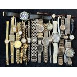 Large Collection of Wrist Watches. gents and ladies watches, lots of different makes and models.