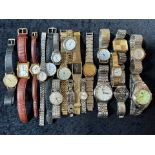 Collection of Ladies & Gentleman's Wristwatches, leather and bracelet straps, makes include The