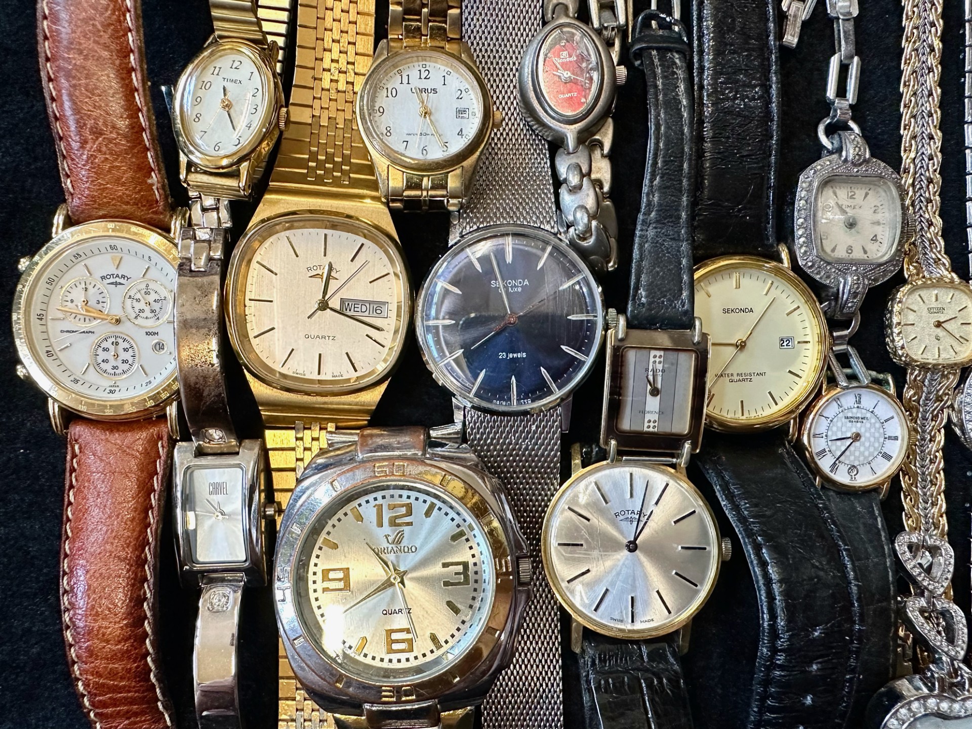 Collection of Ladies & Gentleman's Wristwatches, leather and bracelet straps, makes include Sekonda, - Image 2 of 3