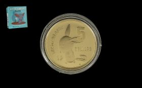 Little Dinkums Binny Bilby 2008 $5 Gold Proof 1/25 Ounce Coin - In Box and With Certificate From