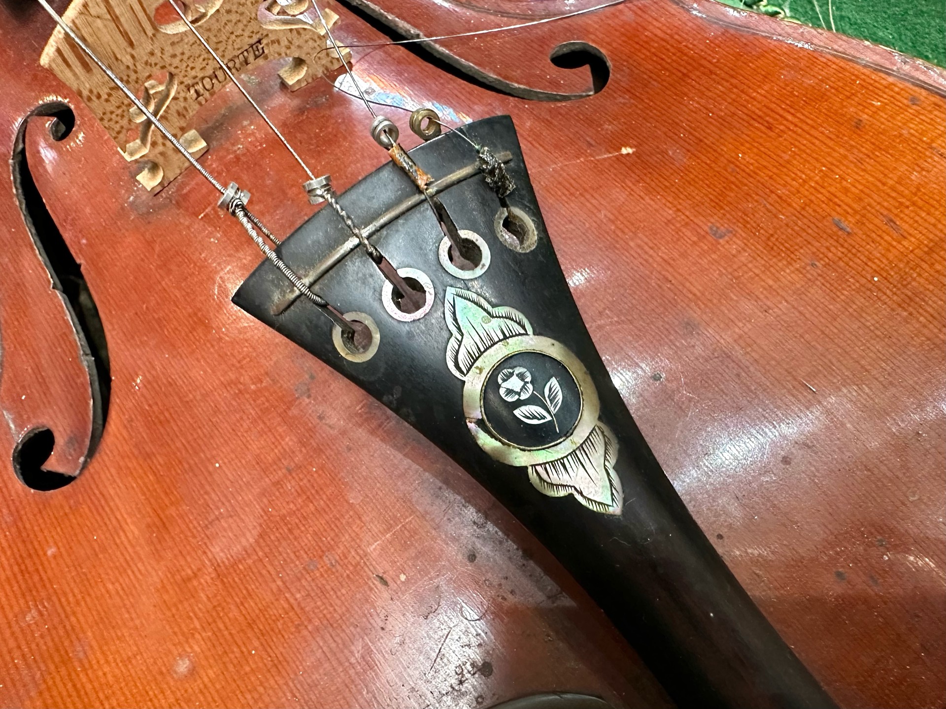 Two Vintage Violins, both in fitted cases, as found. - Image 6 of 6