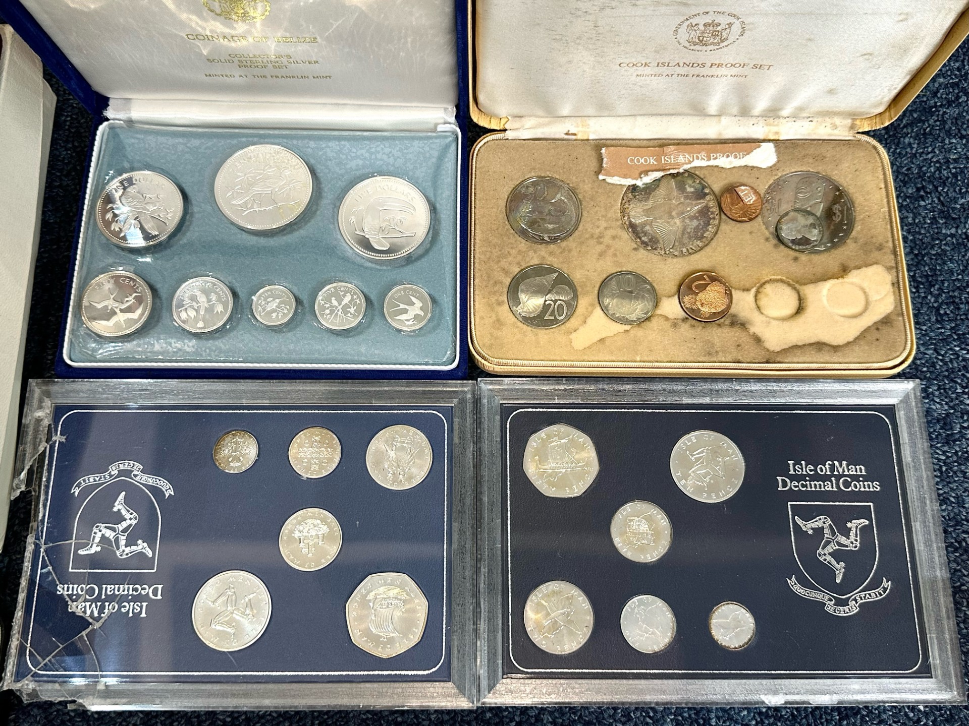 A Collection of Coins to Contain a boxed set of silver spoons, commemorative coins, proof sets, - Image 3 of 4