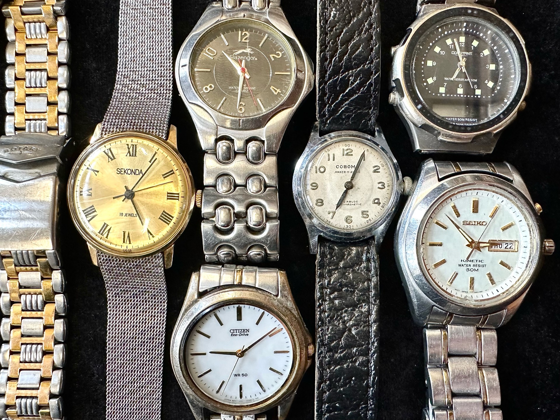 Collection of Gents Wristwatches. includes Seiko, Oris, Trafalgar, Genova, Coboma, Rotary etc. - Image 4 of 4