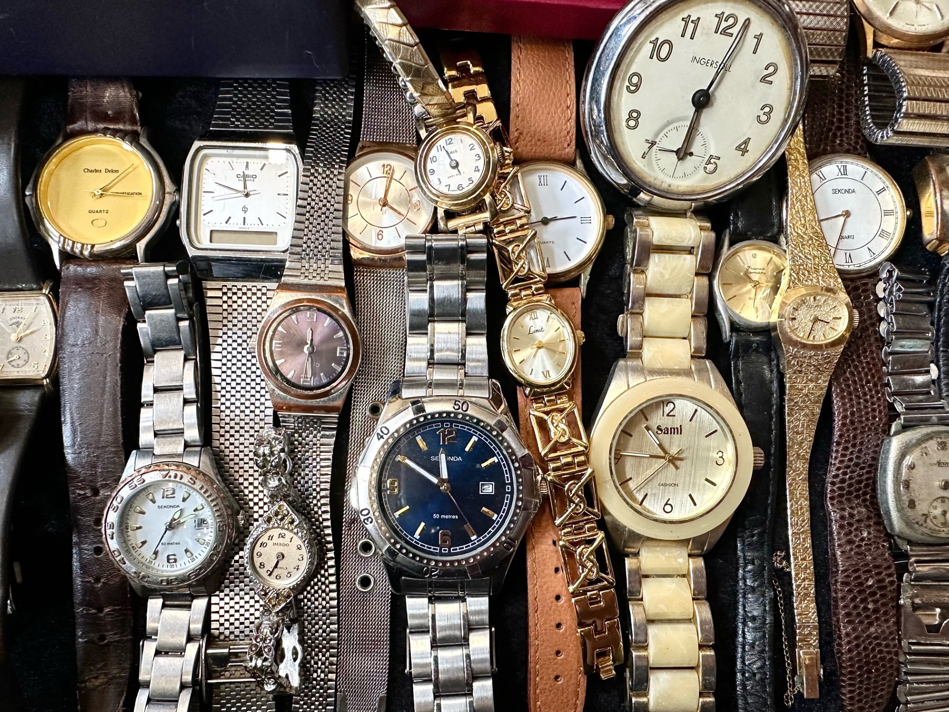 Collection of Ladies & Gentleman's Wristwatches, leather and bracelet straps, makes include Casio, - Image 3 of 6