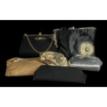 Collection of Vintage Handbags, scarves and fine kid leather gloves.