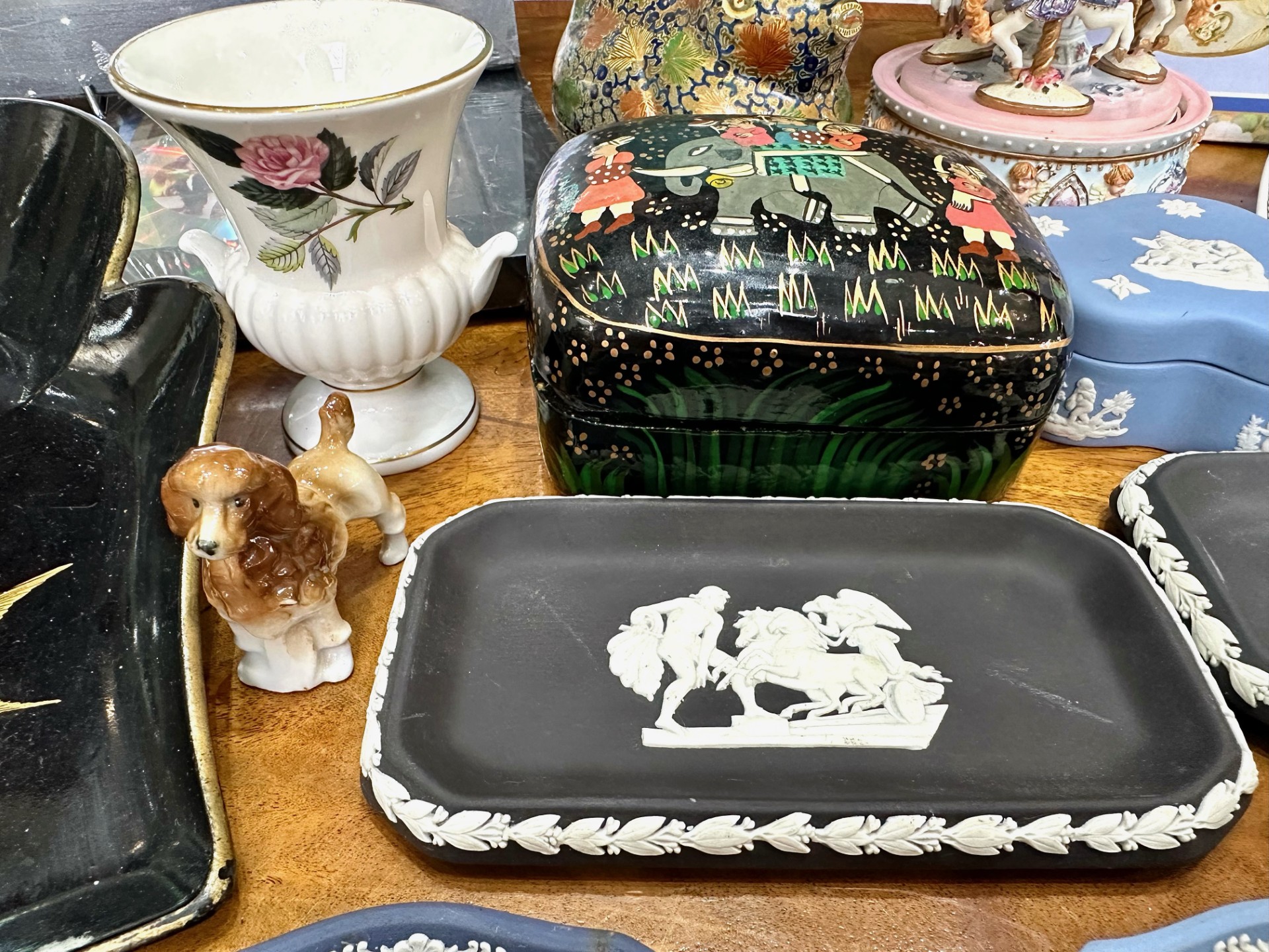 A Collection of Assorted Pottery and Collectables to include Wedgwood, a musical carousel, various - Image 4 of 5