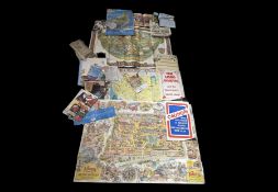 Mixed Collection of Ephemera, to include 1978 Disneyland theme park poster, a Knott's Berry Farm Old
