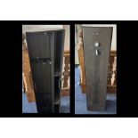 Metal Gun Cupboard with key, compartments for guns and ammunition. Measures 49'' high x 12'' wide