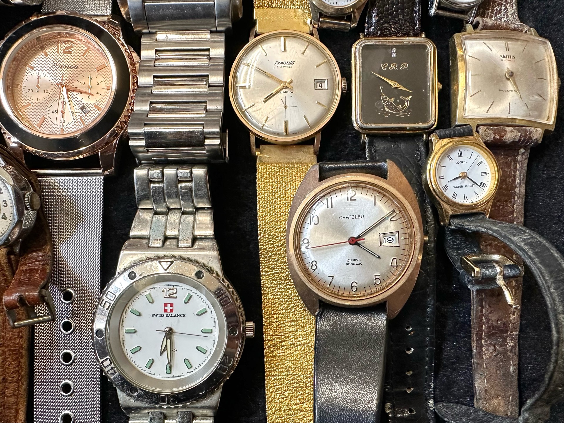 Collection of Ladies & Gentleman's Wristwatches, leather and bracelet straps, makes include Timex, - Image 4 of 4