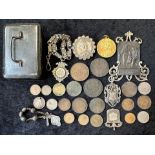 Small Collection of Coins & Collectibles, including a Queen Victoria silver coin dated 1887, a