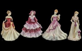 A Collection of Porcelain Figures comprising Coalport Ladies of Fashion Daphne, Royal Doulton Autumn