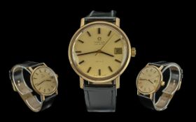 Omega - Deville Gents 9ct Gold Cased Automatic Wrist Watch,