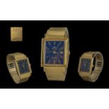 Carl F Bucherer - Superior Quality Gents 18ct gold Automatic Wrist Watch of square form with