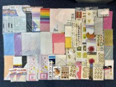 Haberdashery Interest - A Box of Craft Products For Card Making, scrap booking, etc. A large