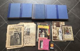 Collection of Newspapers & Commemorative Brochures, together with five volumes of Picture Post. Lots