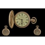 American Watch Co Waltham Gold Plated Pocket Watch, Full Hallmark to Interior, Guaranteed to be of