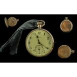 Longines 9ct Gold Open Faced Keyless Pocket Watch, Grands Prix Medal Winner, Movement Signed