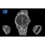 Tissot 1853 PR50 Gents Stainless Steel Wrist Watch, Features black dial, silver markers, just-date