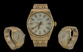 Gents Rolex Air King 14ct Gold Oyster Perpetual, Precision Wristwatch circa 1970's. All original,
