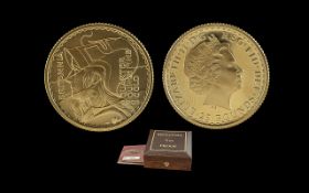 Royal Mint Elizabeth II Limited & Numbered Proof Struck 9999 Quarter Ounce - 25 Pounds Brittania